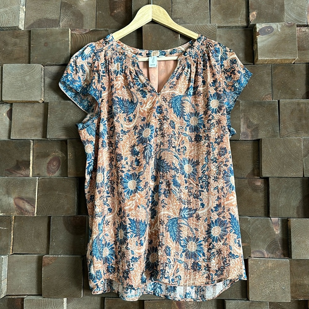 Joie short sleeve blouse size S